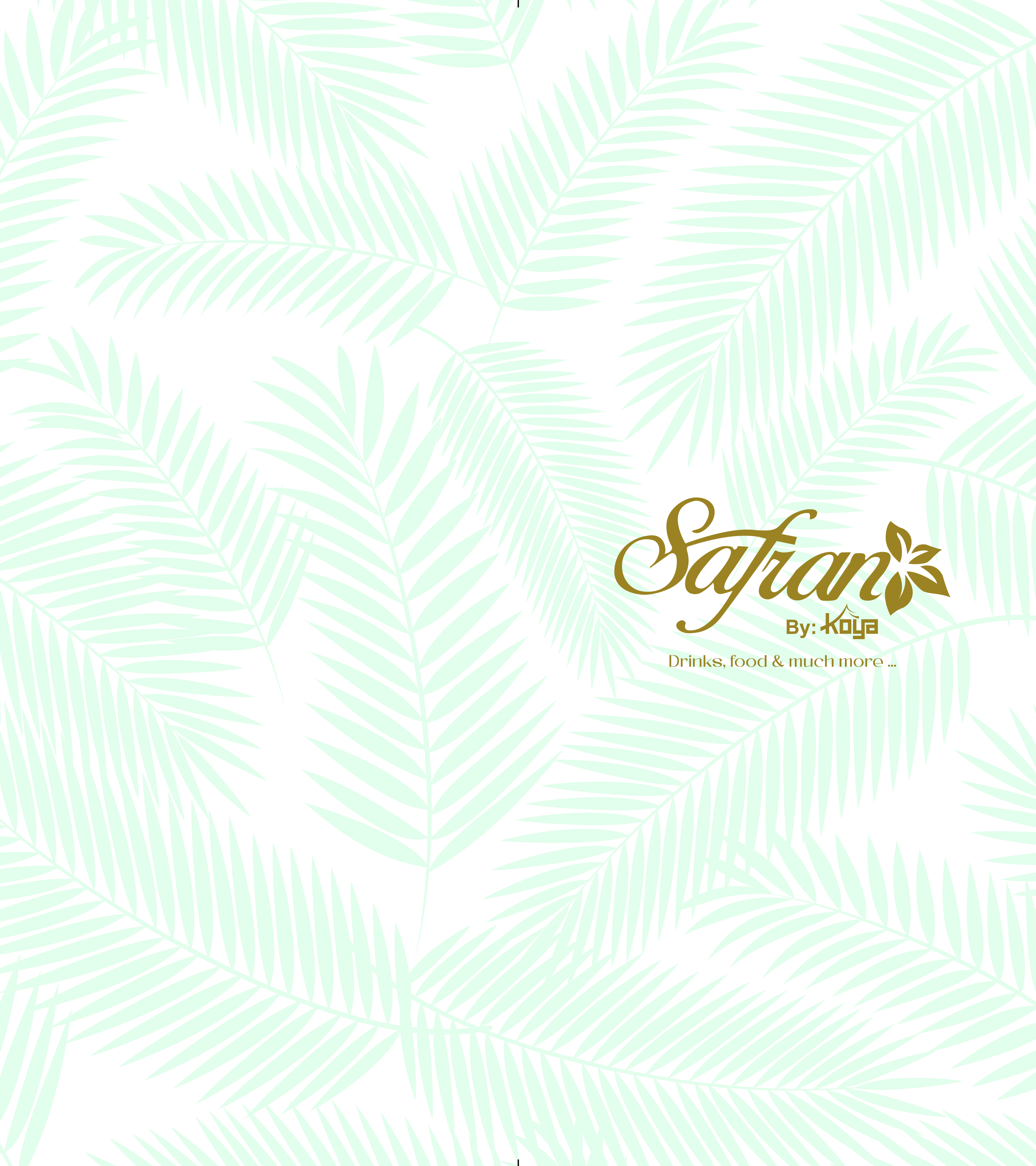 Safran by Koya menu page 1