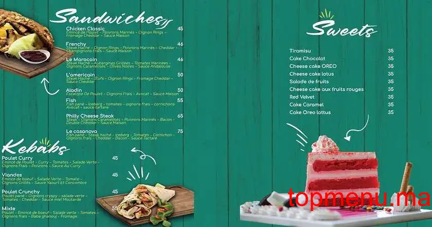 Green Light Box menu page 4