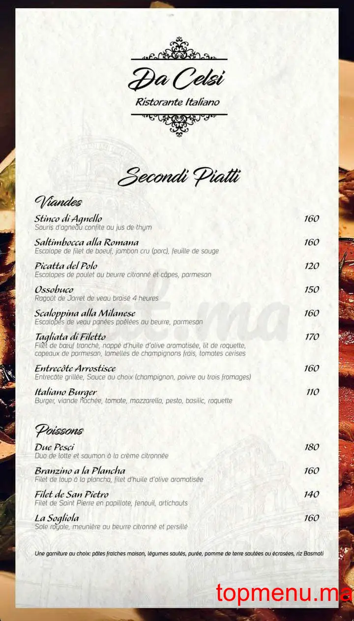 DA CELSI menu page 4