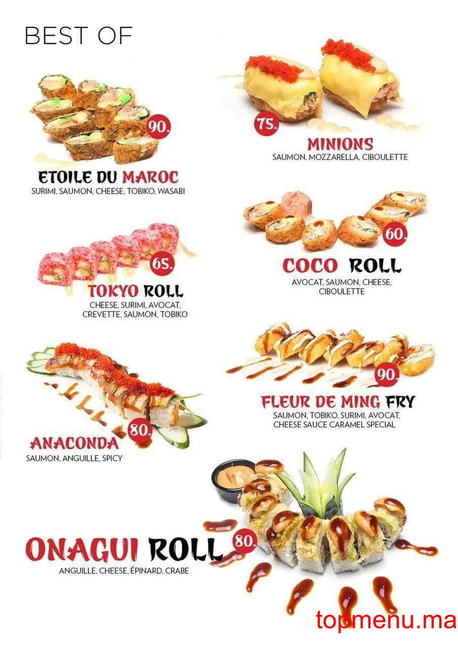 Sushi Fleur De Ming Sonaba menu page 15