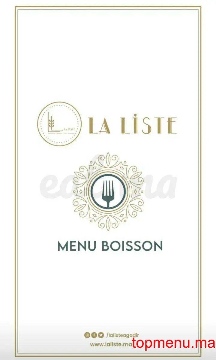 La liste Agadir menu page 8