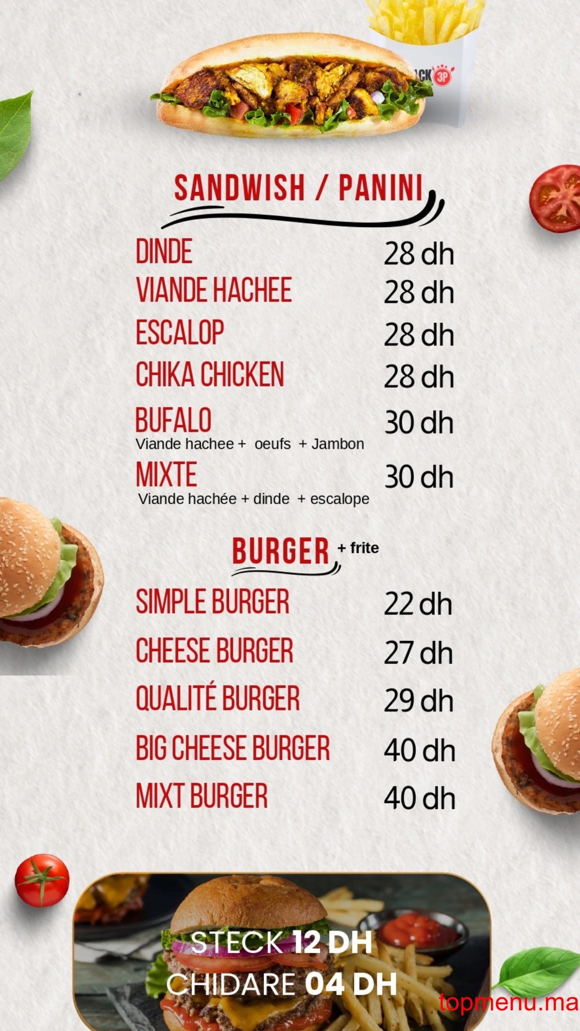 Snack 3P menu page 6