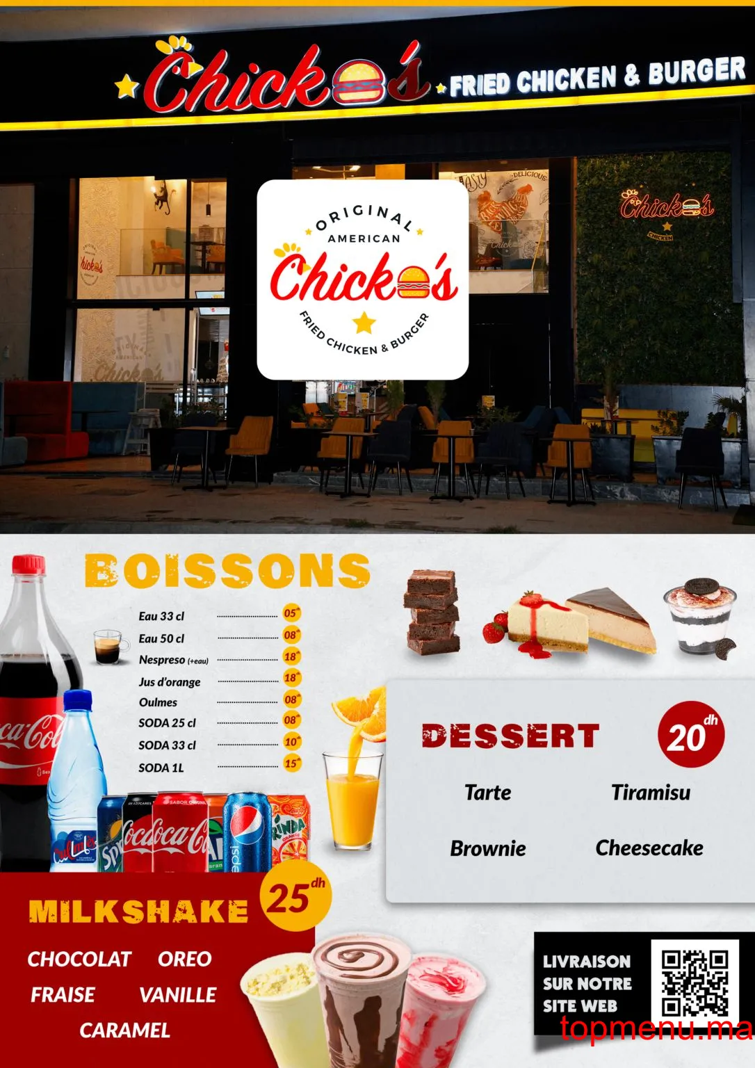 Chicko’s – Fried Chicken & Burger menu page 1