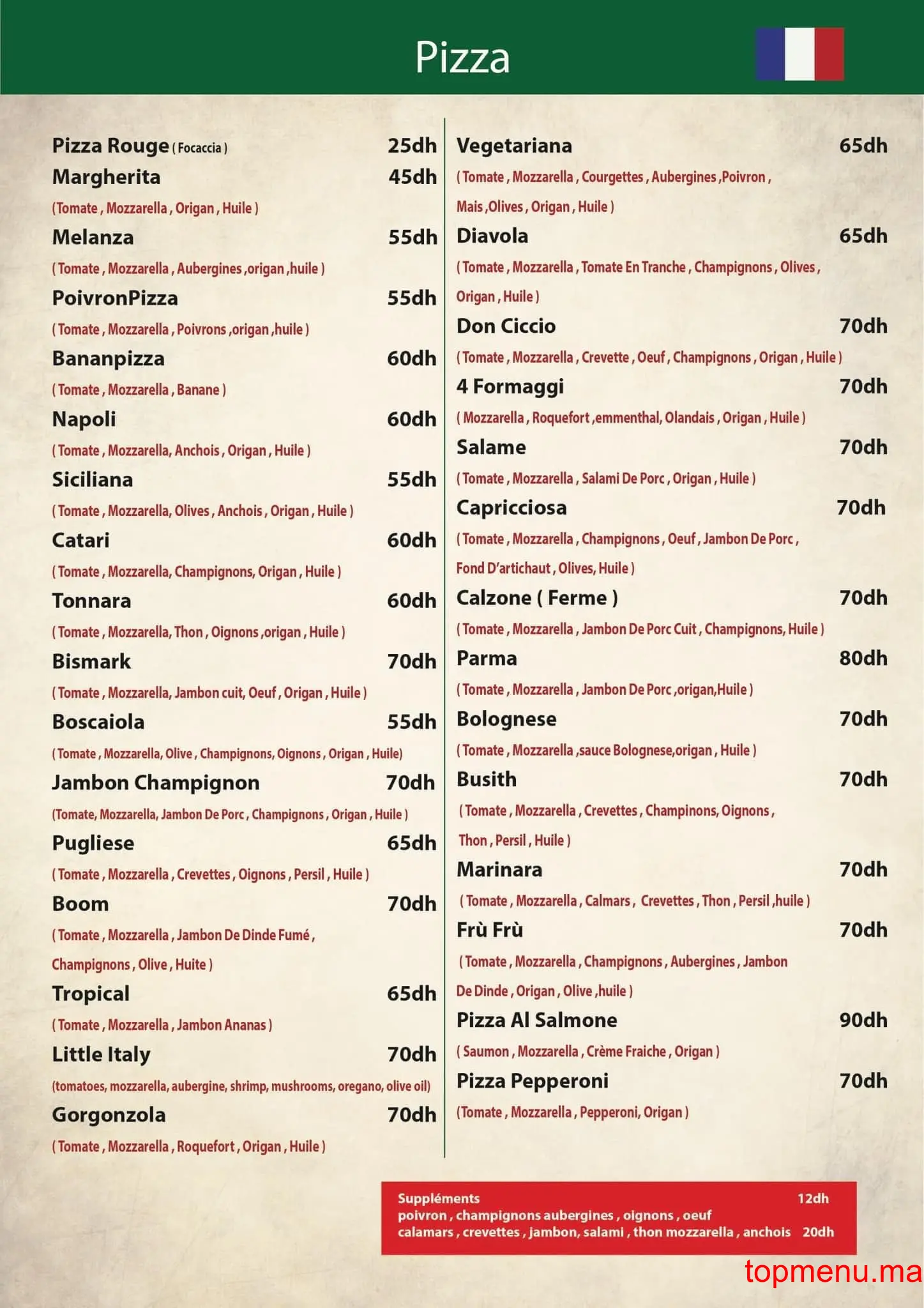 Little Italy menu page 4