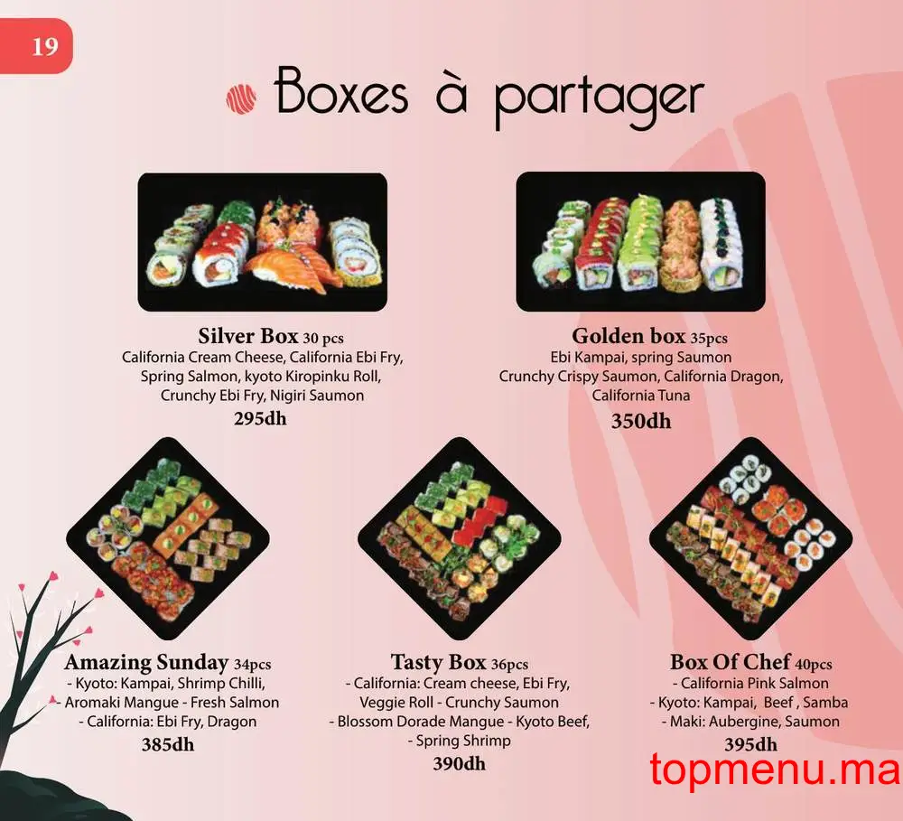 Kyoto Sushi menu page 3