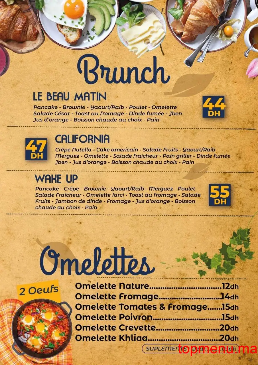 Wake up menu page 2