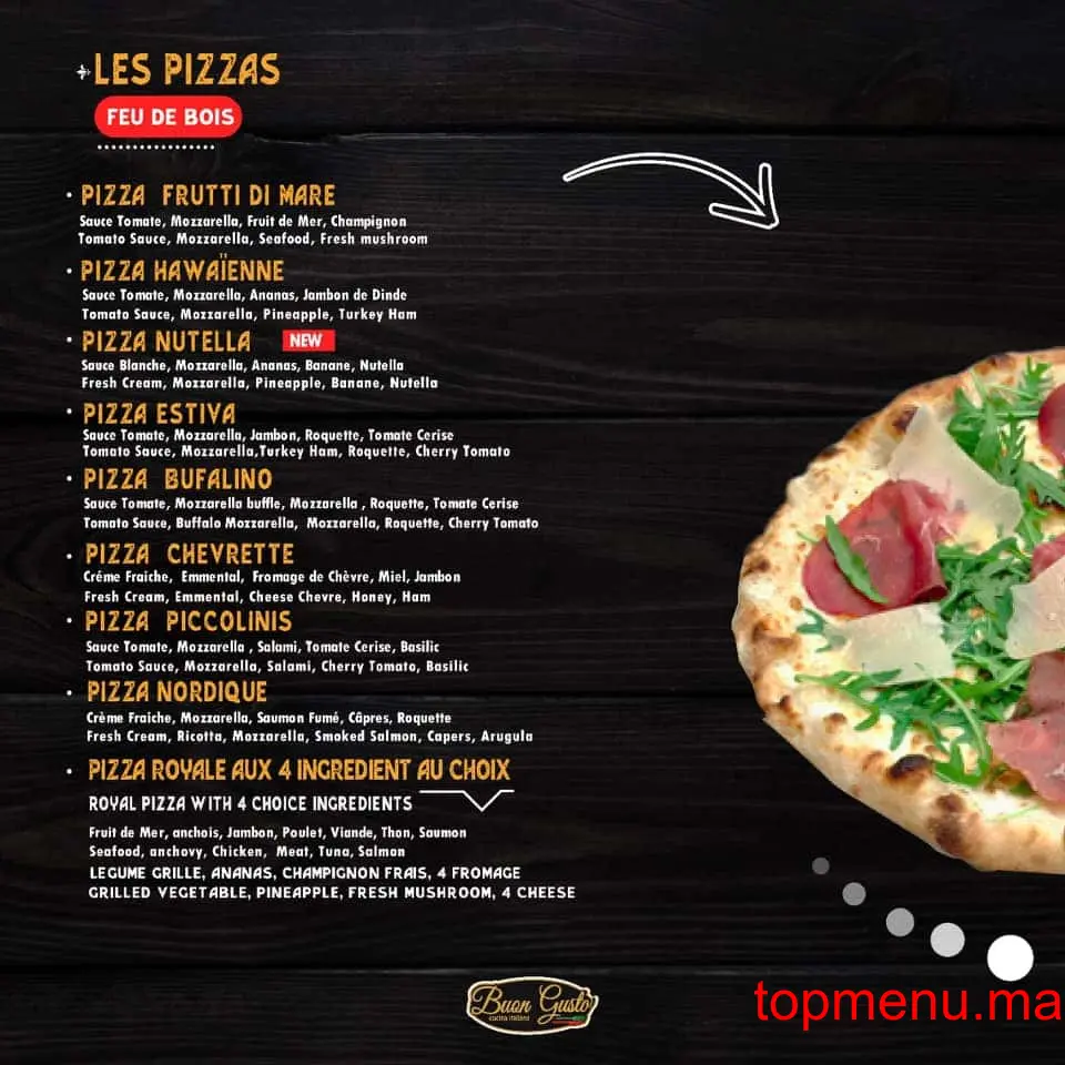 Buon Gusto menu page 3