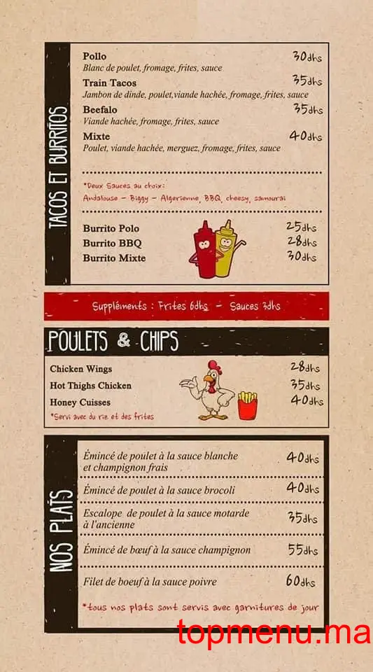 Better Burger menu page 6