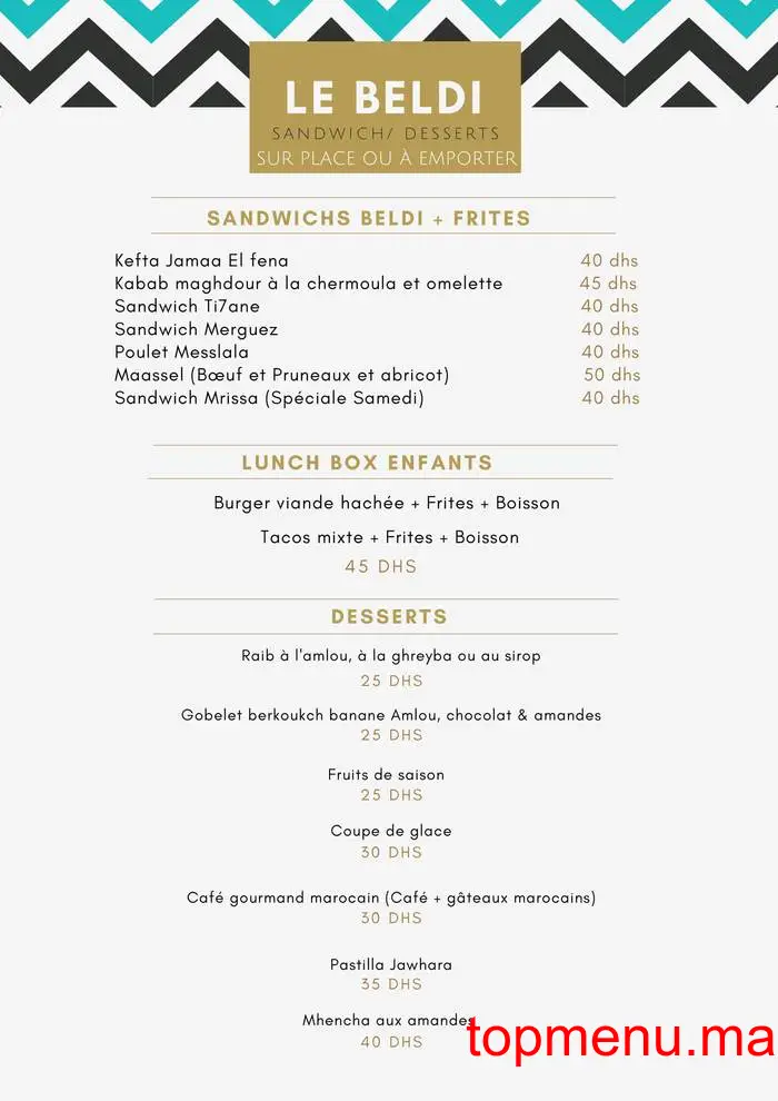 Le Beldi menu page 4