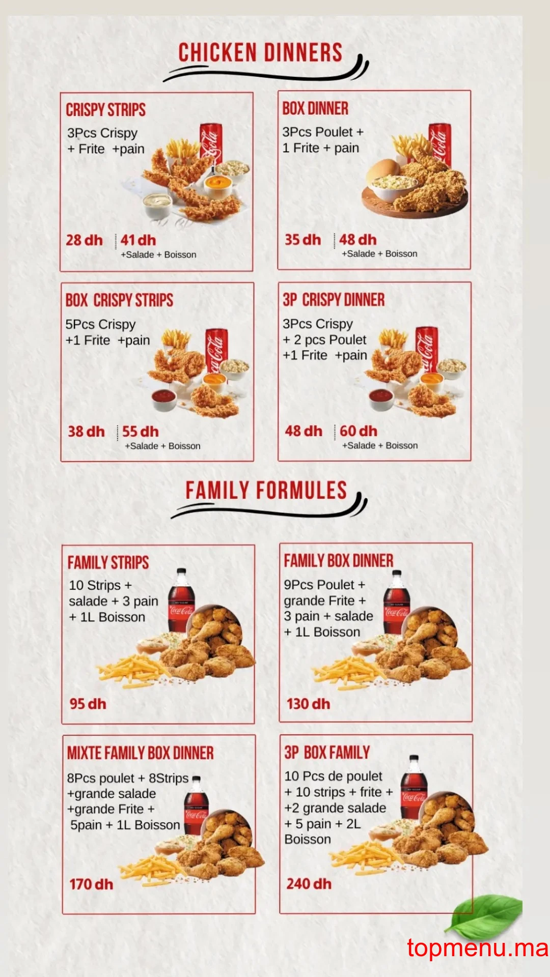 Snack 3P menu page 2