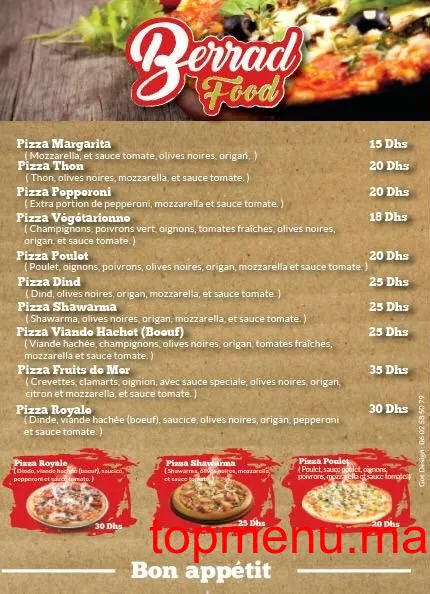 Berrad Food menu page 3