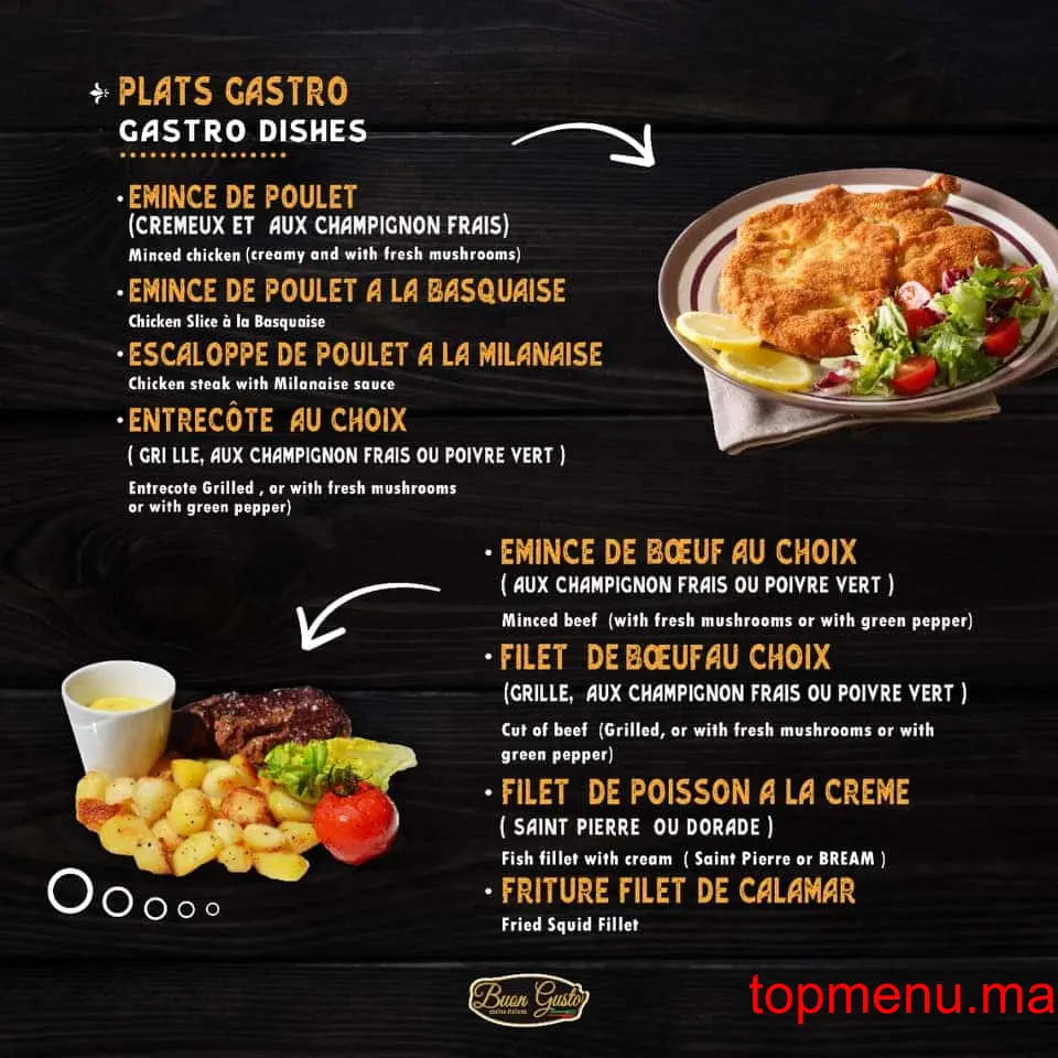 Buon Gusto menu page 5