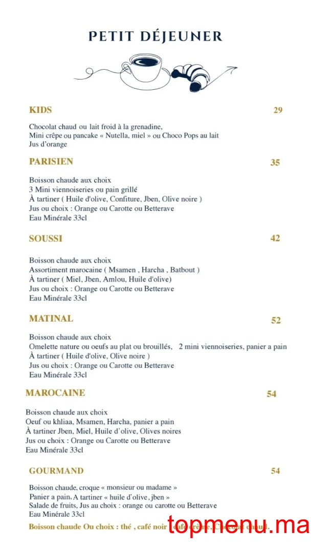 Julia D coffee menu page 8