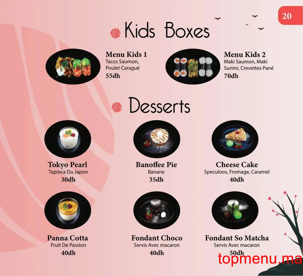 Kyoto Sushi menu page 4