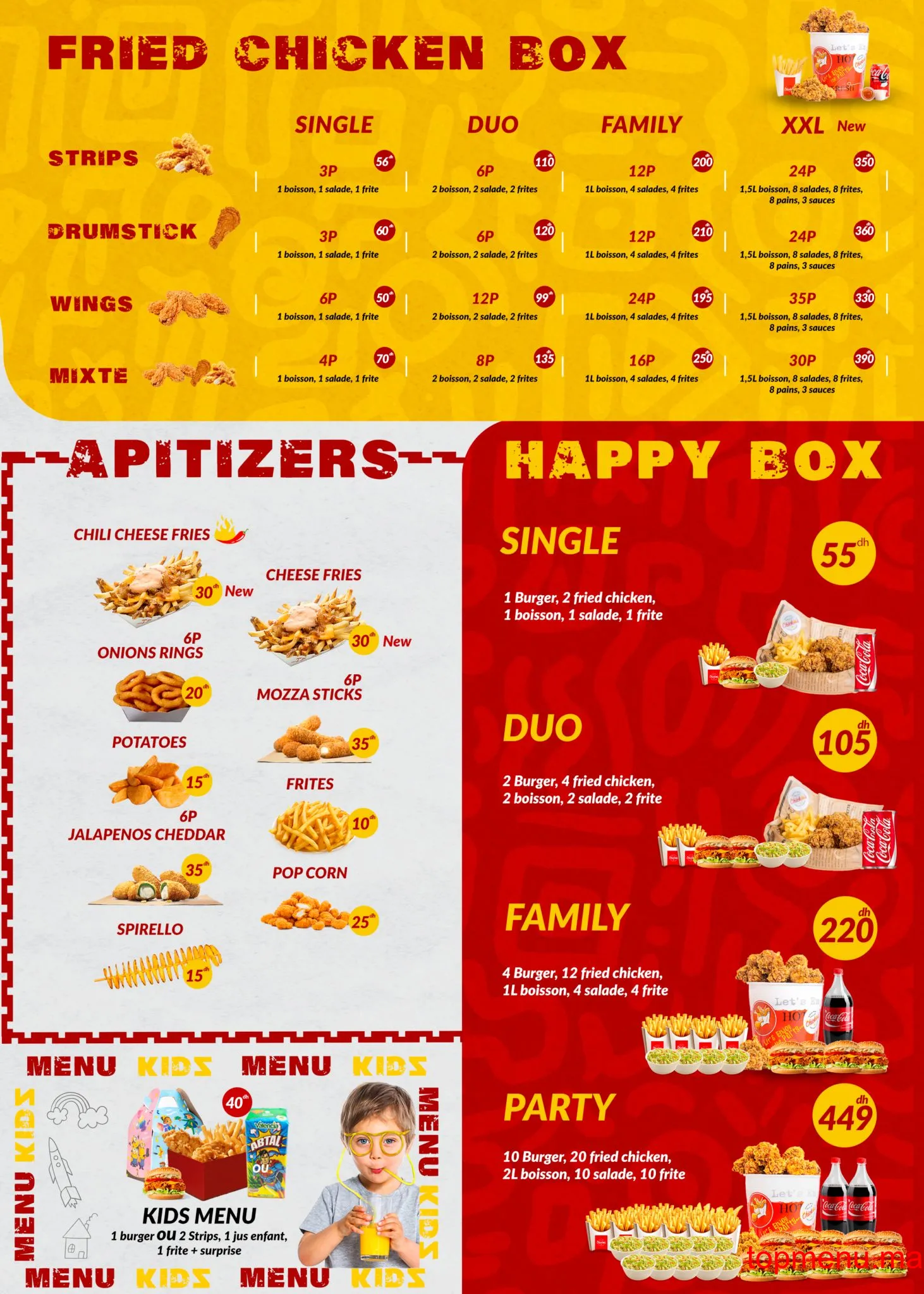 Chicko’s – Fried Chicken & Burger menu page 2