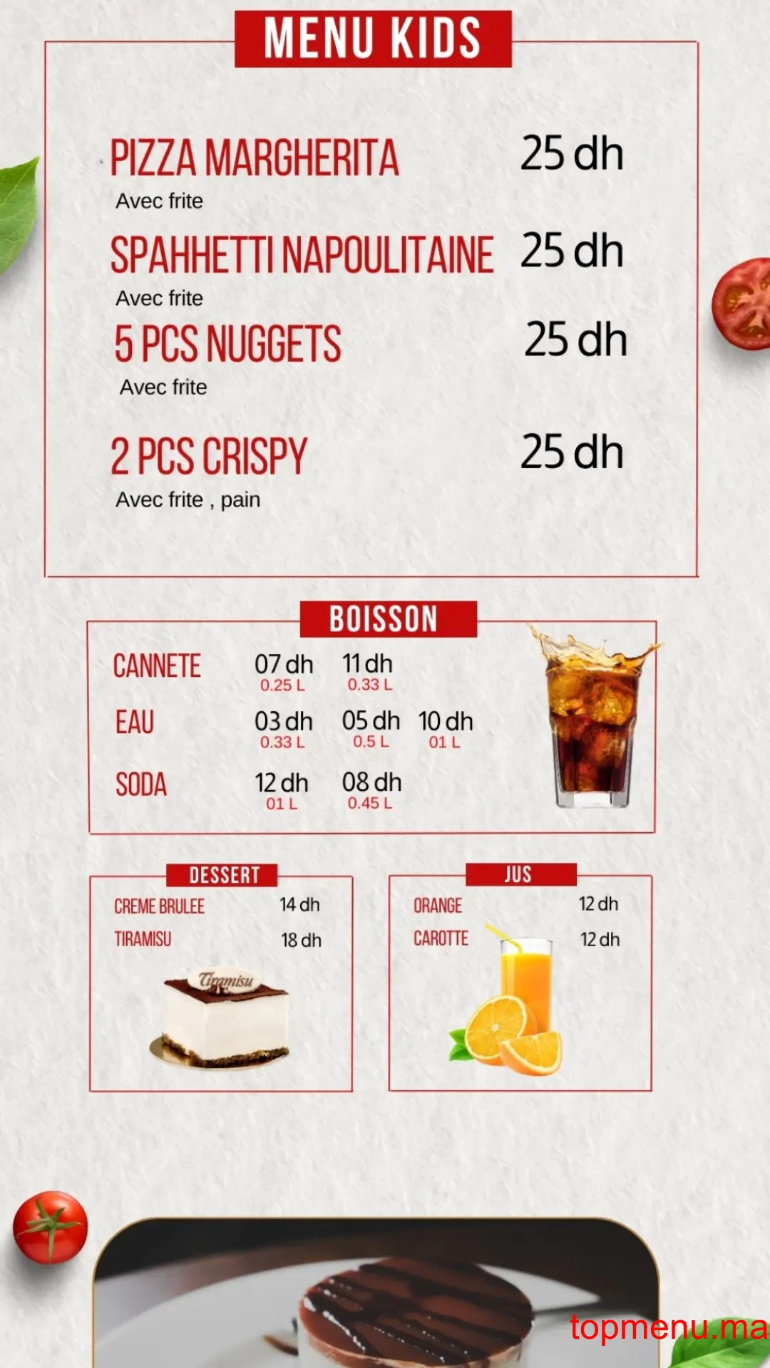 Snack 3P menu page 3