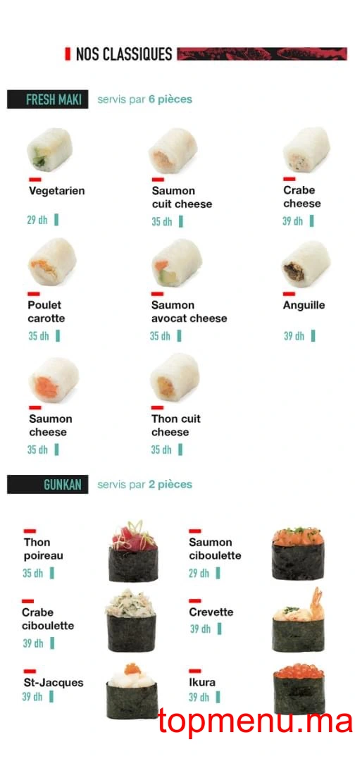 Soma Sushi menu page 7