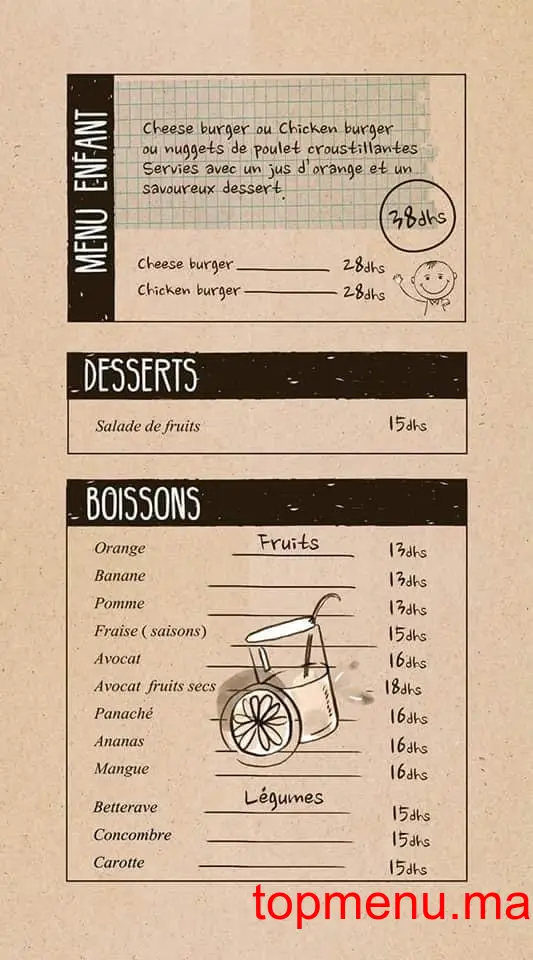 Better Burger menu page 3