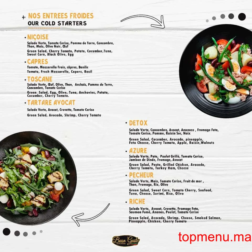 Buon Gusto menu page 4