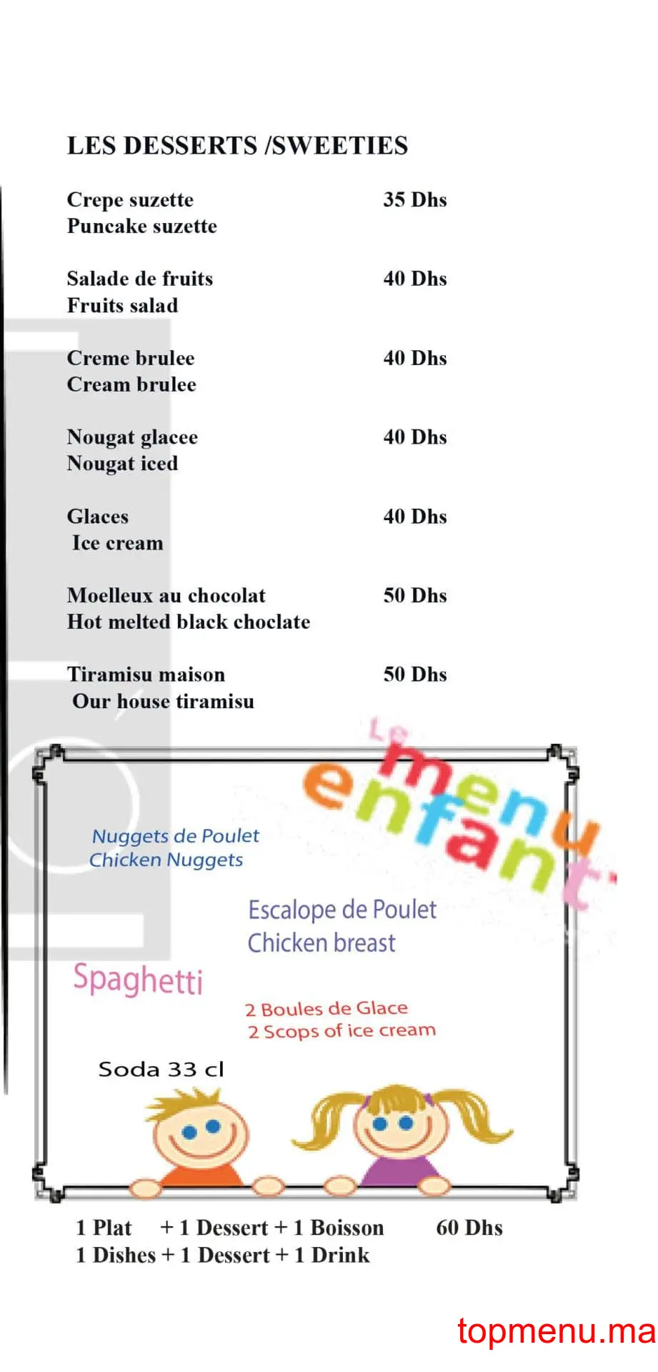 Le 20 menu page 1