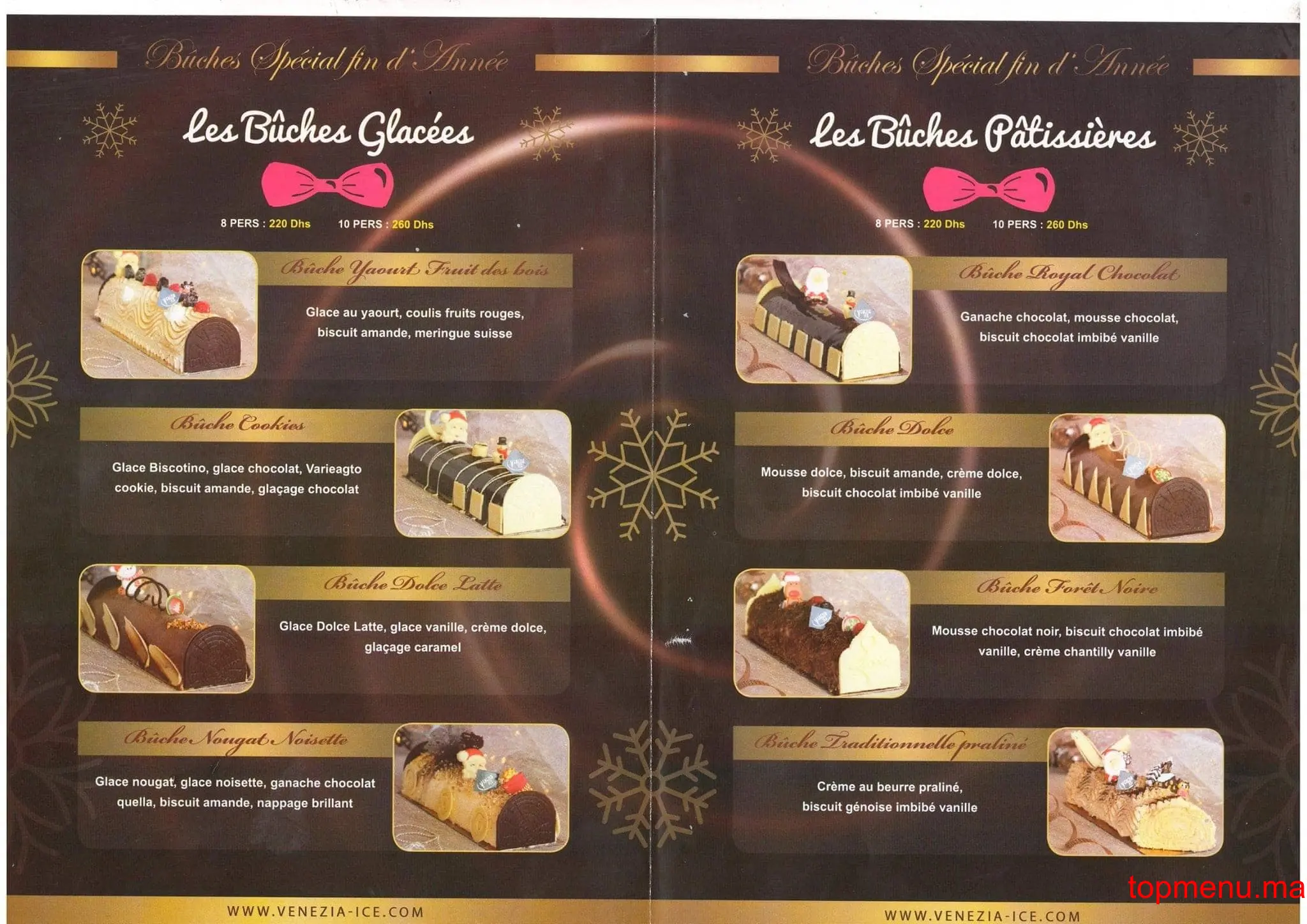 Venezia Ice menu page 3