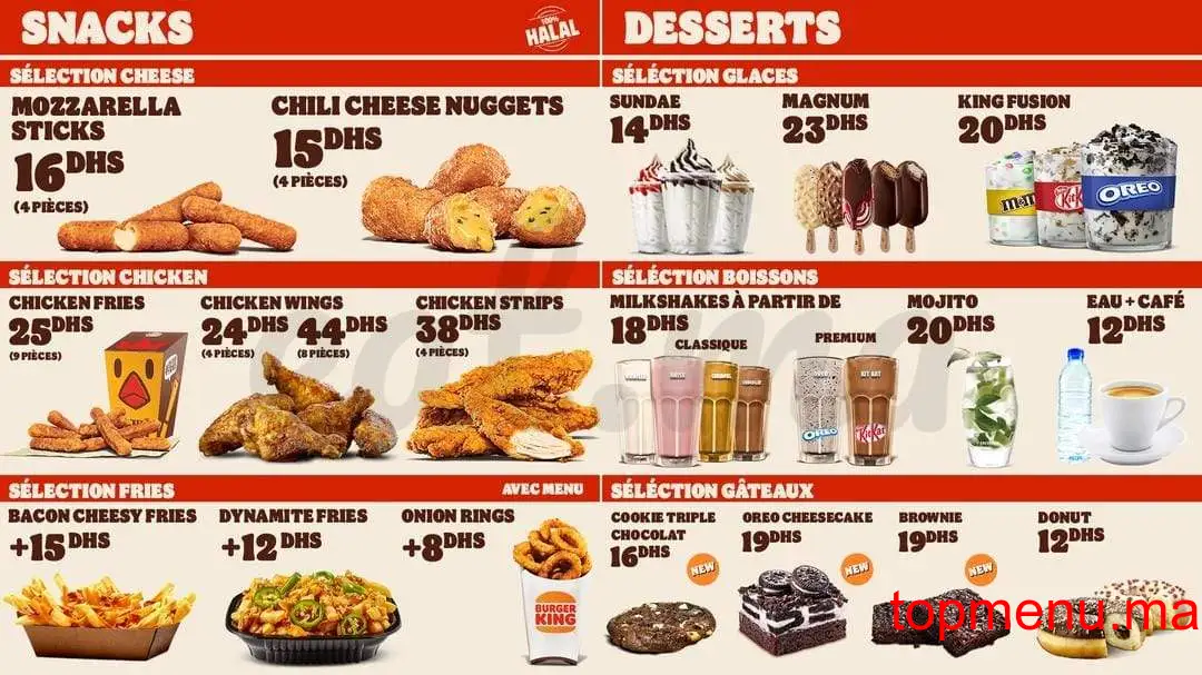 Burger King menu page 5