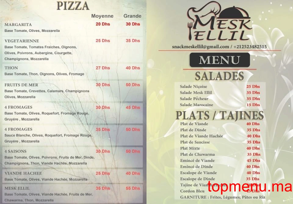 Snack Mesk Ellil menu page 3