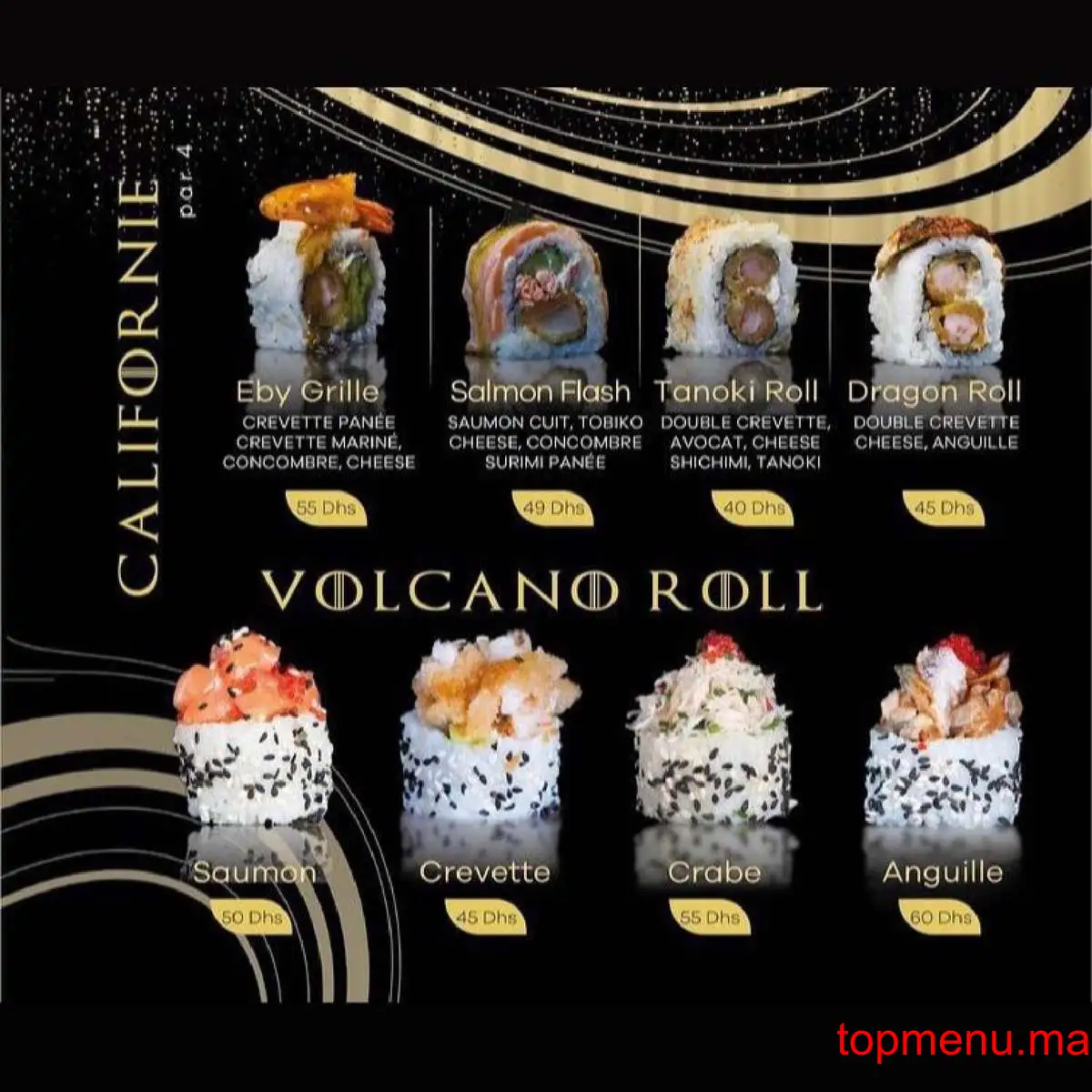 Soya Box Sushis & wok menu page 6