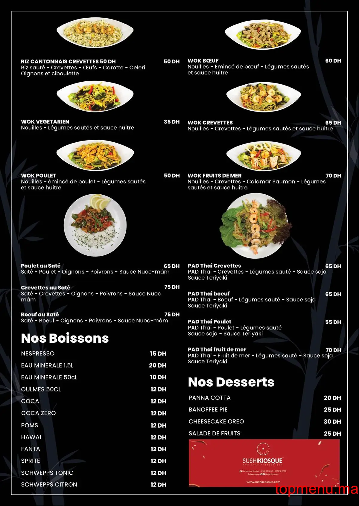 Sushi Kiosque menu page 4