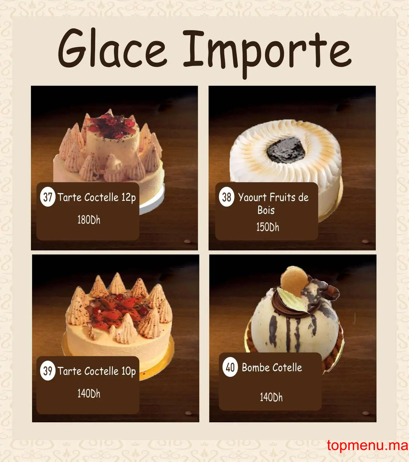 Giuliette café glacier menu page 21