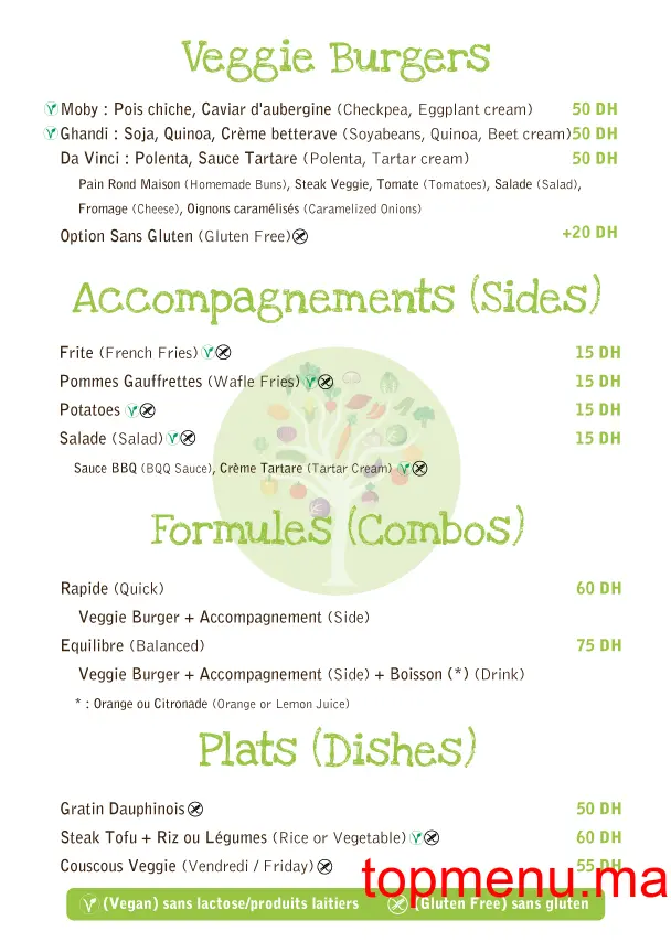 Veggie menu page 3