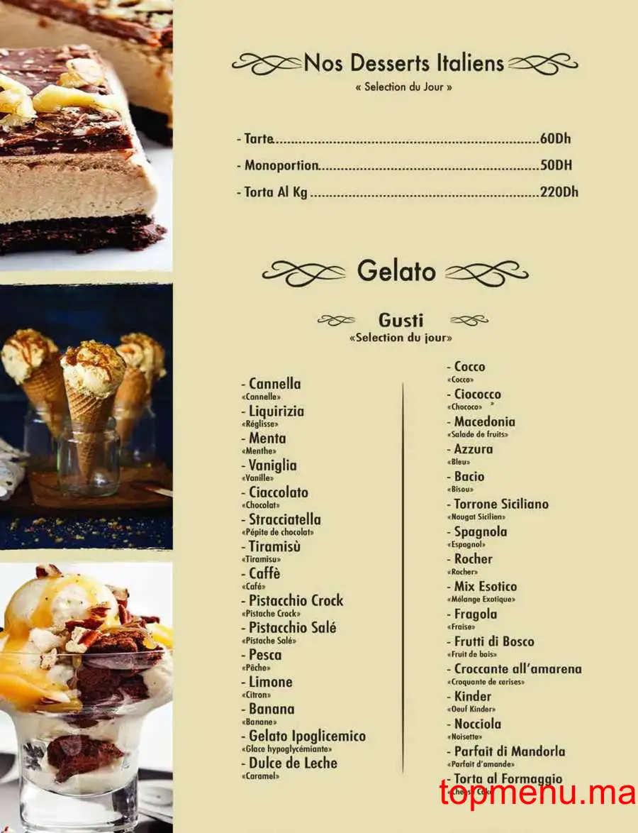 Qaf Espresso menu page 15