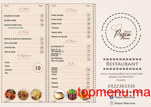 Pesca Marina menu page 2