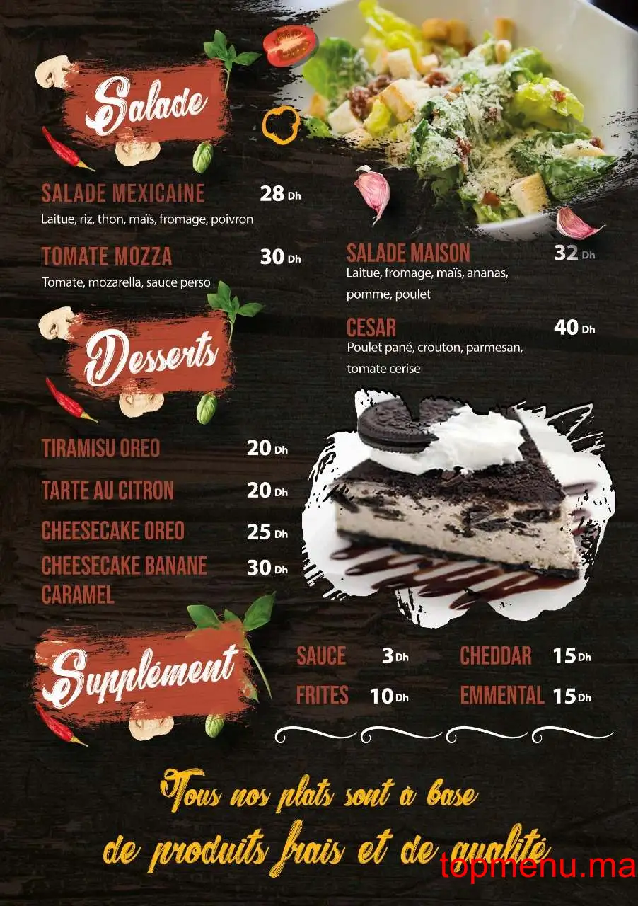 Foodoir menu page 3