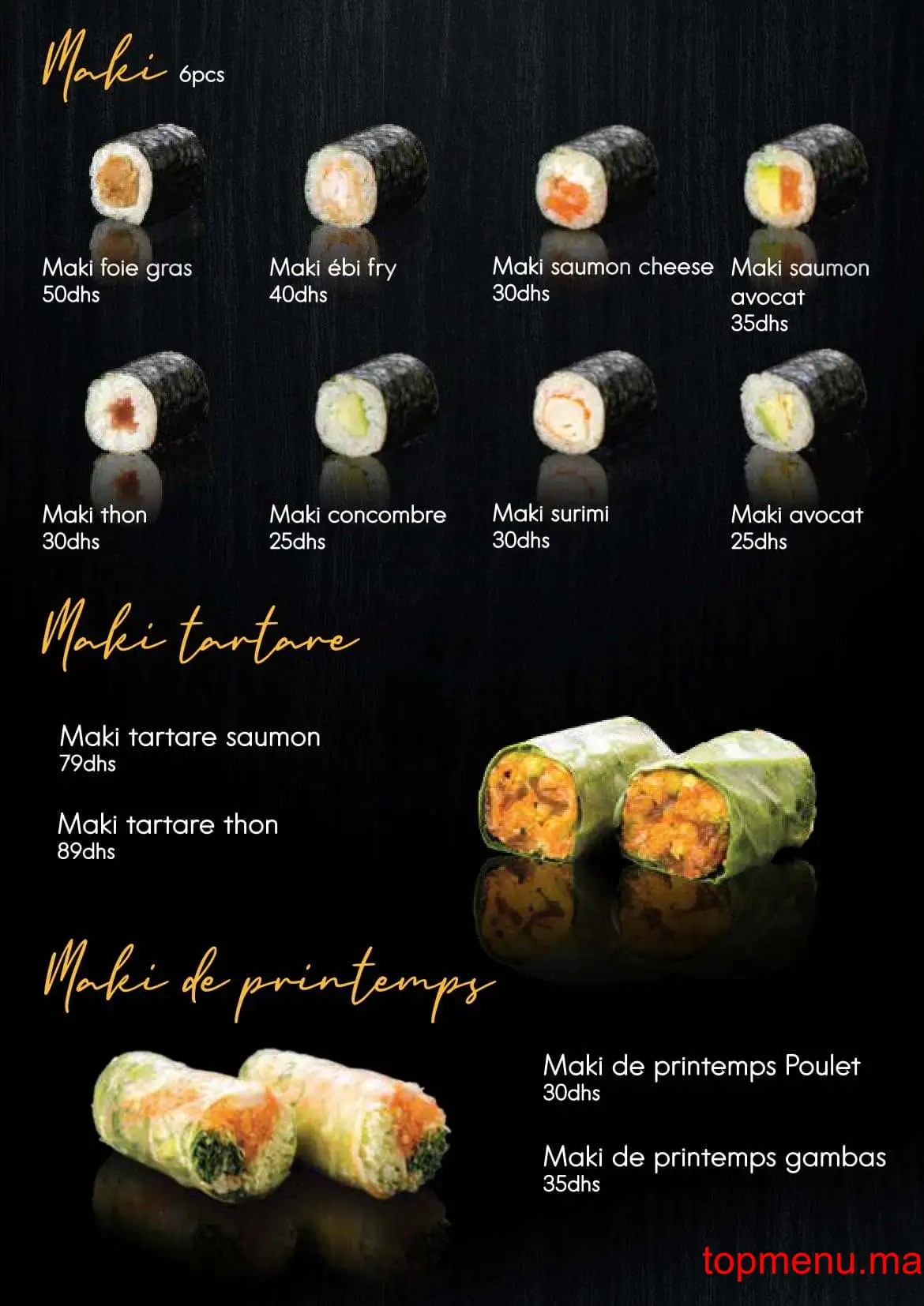 Tobiko menu page 7