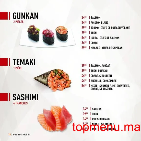 Sushi thai menu page 7