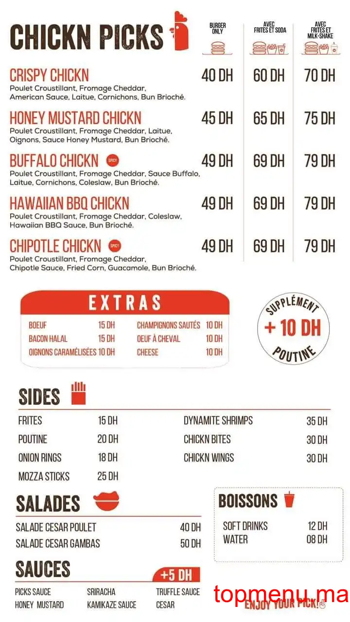 Picks menu page 2