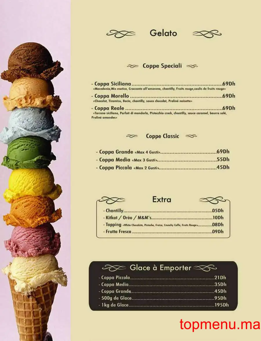 Qaf Espresso menu page 16