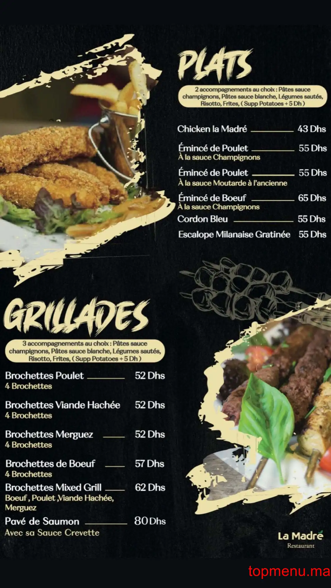 La Madré menu page 2