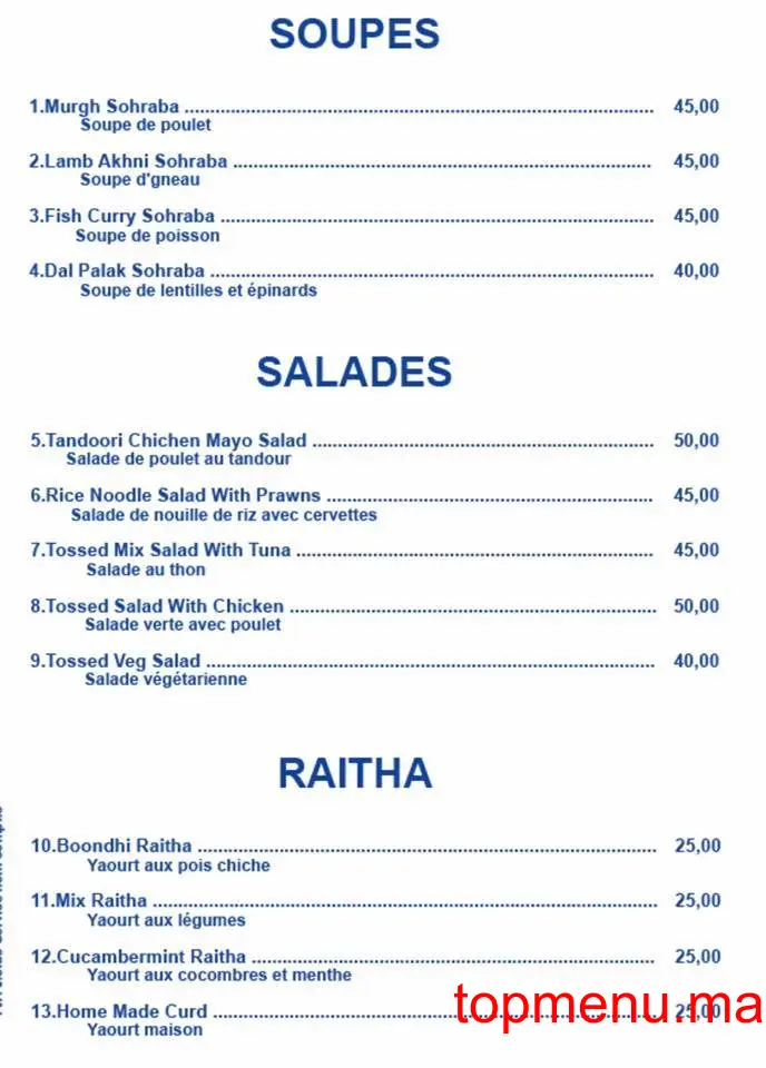 india palace menu page 4