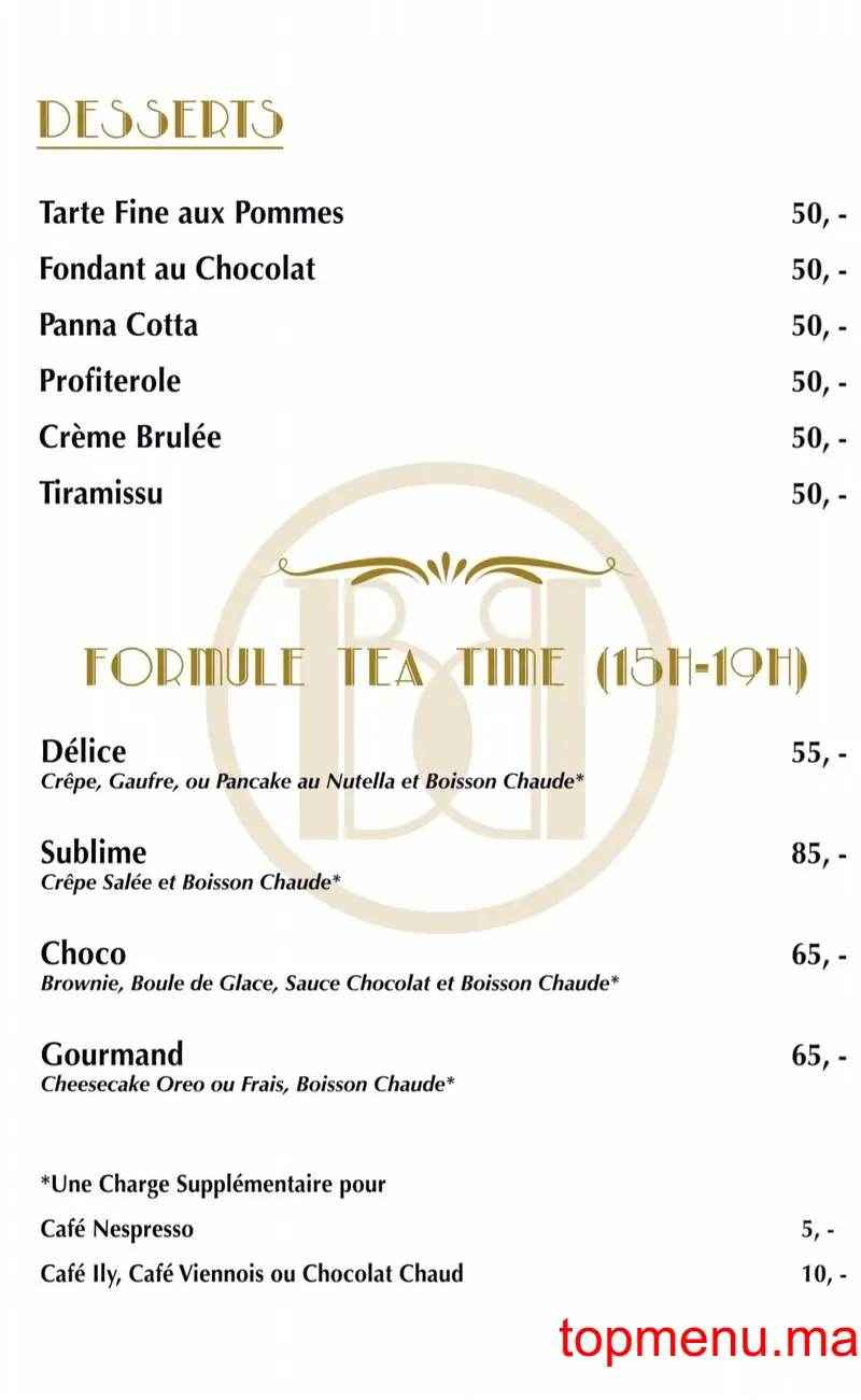 Café Balthazar menu page 10