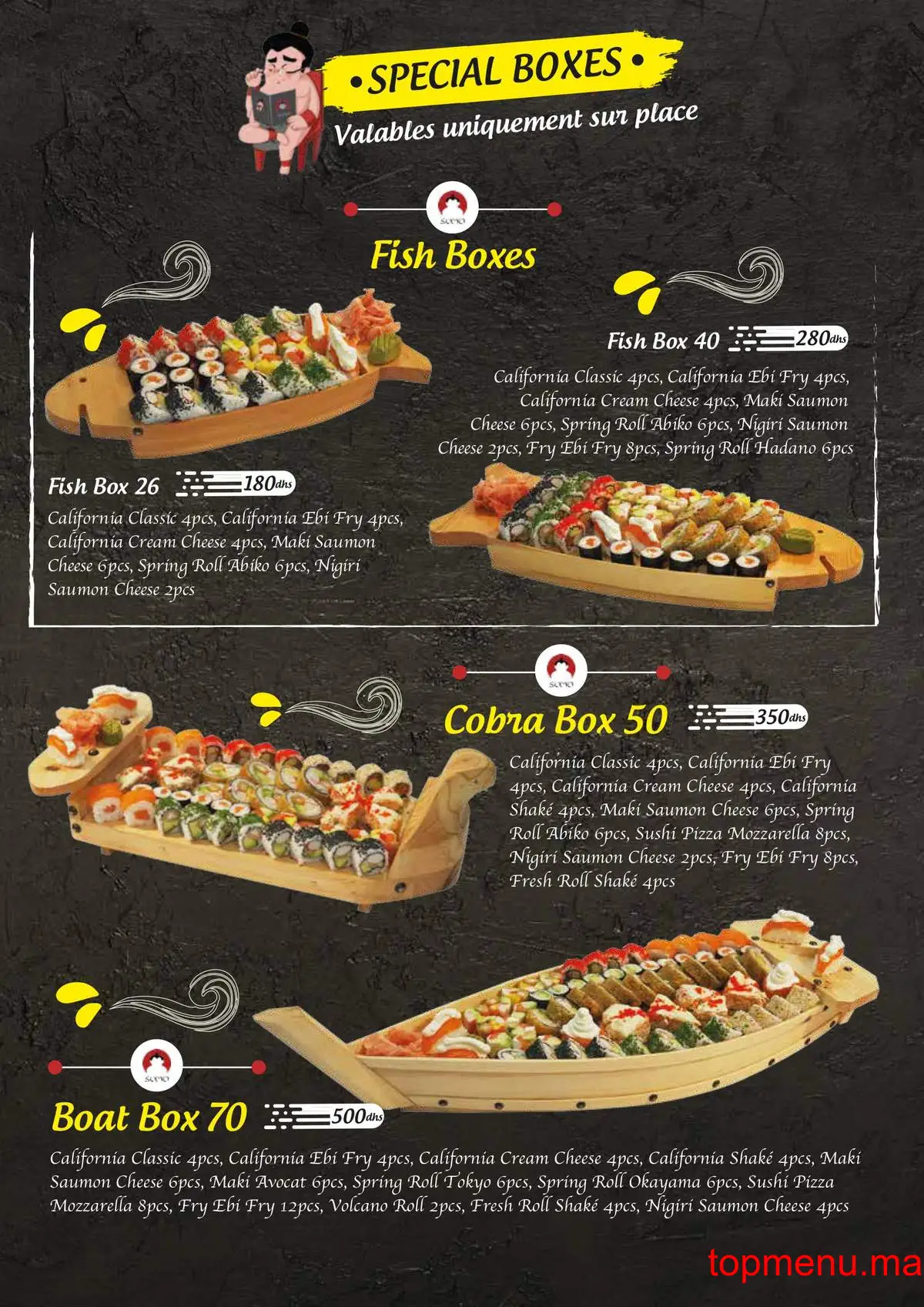 Sumo sushi menu page 5