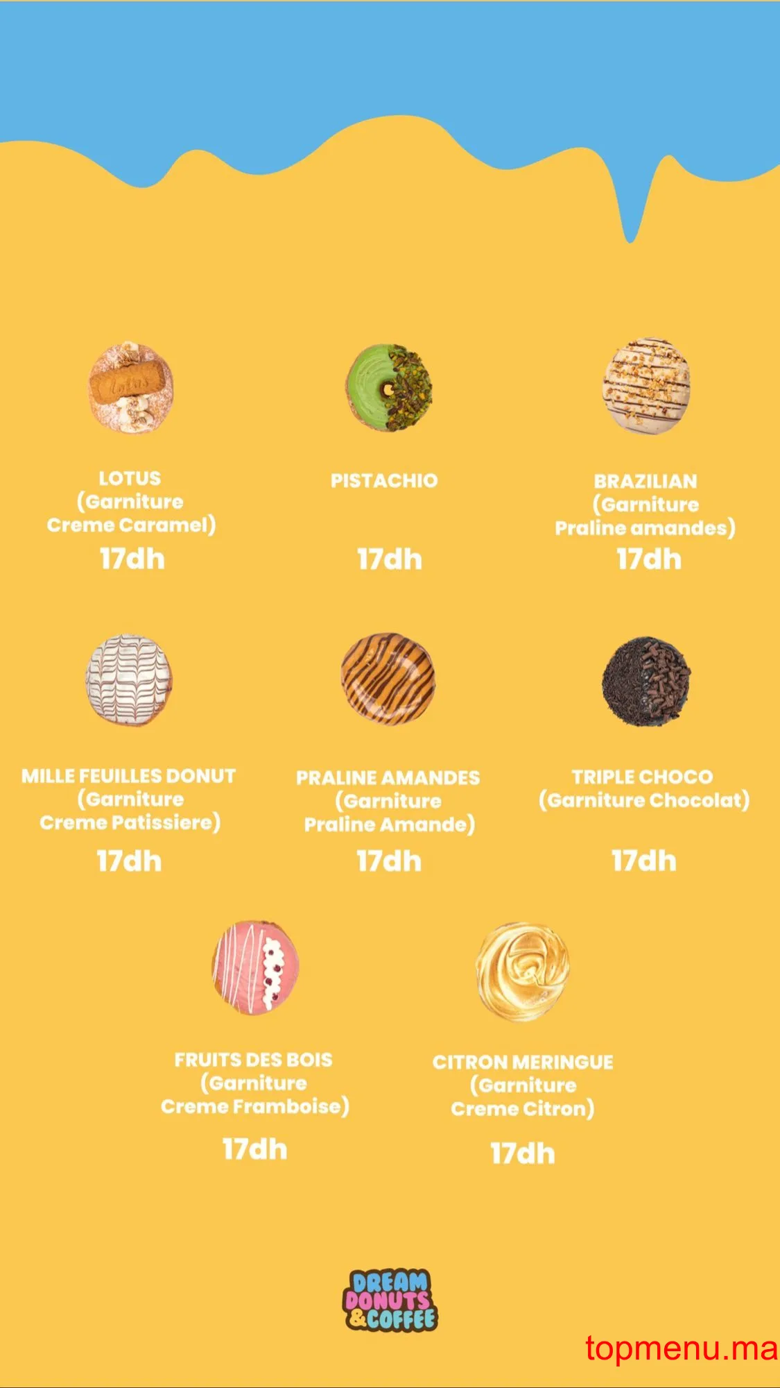 Dream donuts menu page 5