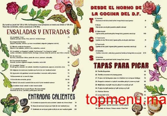 La esquina menu page 2