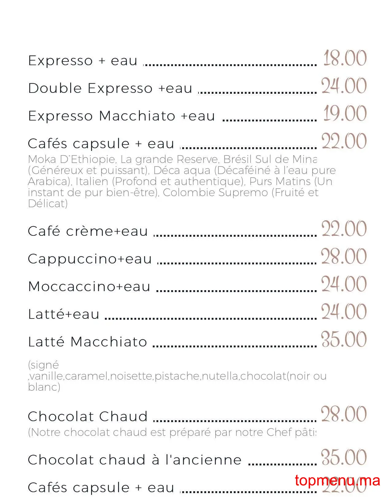 POP CHOU menu page 3