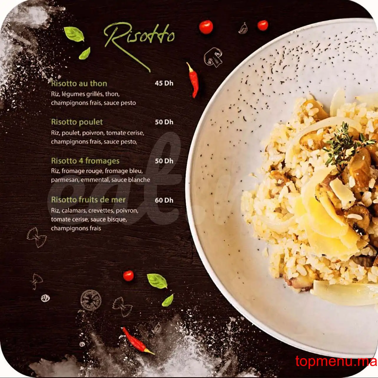 Gusto Pasta menu page 5