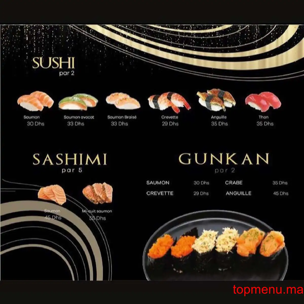 Soya Box Sushis & wok menu page 3