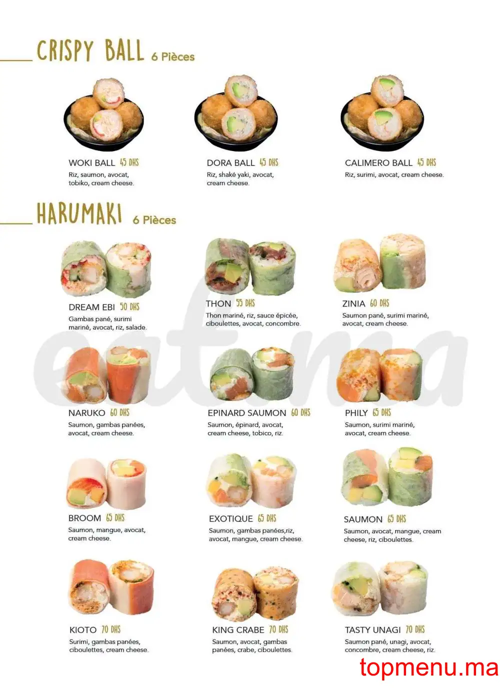 Be Wok Marina menu page 10