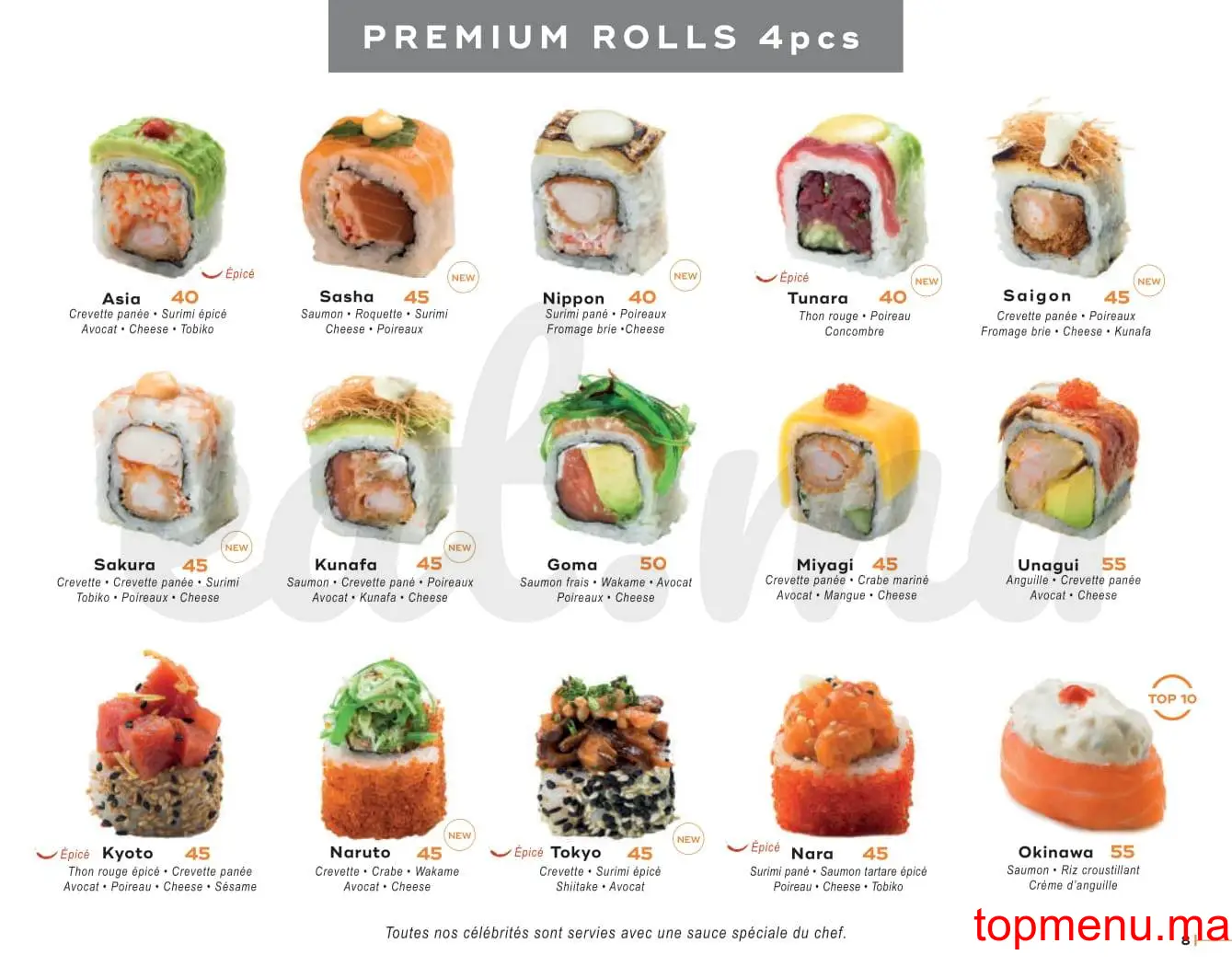 Sushiclub Morocco Mall menu page 8