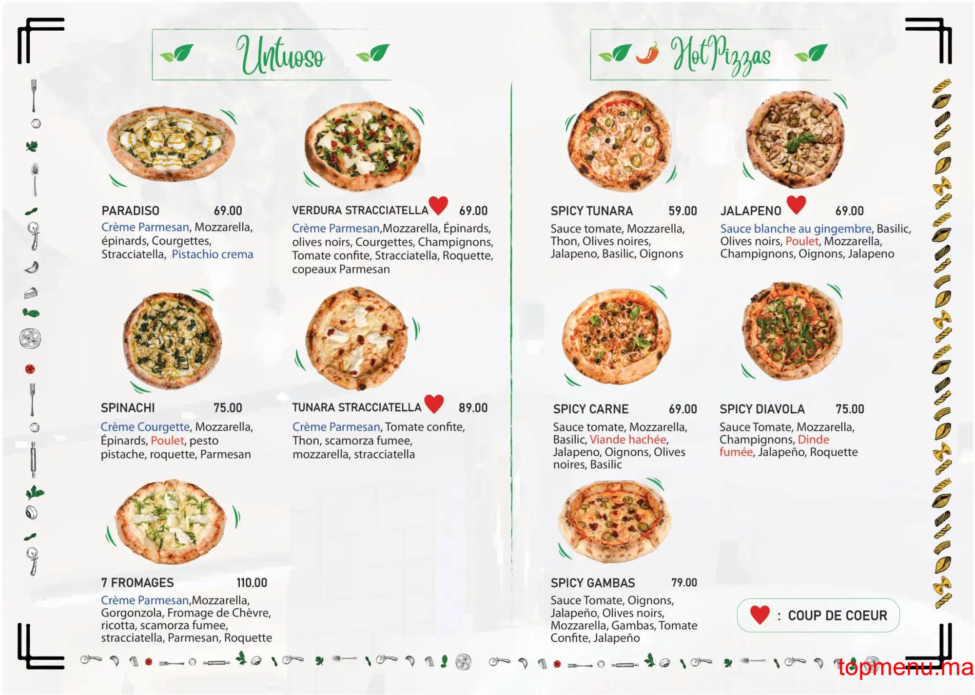 Cucina Napoli Palmier menu page 7